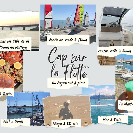 Cap Sur ,maisons Centre-ville Jardin Melange Art Fleurs Ла-Флот