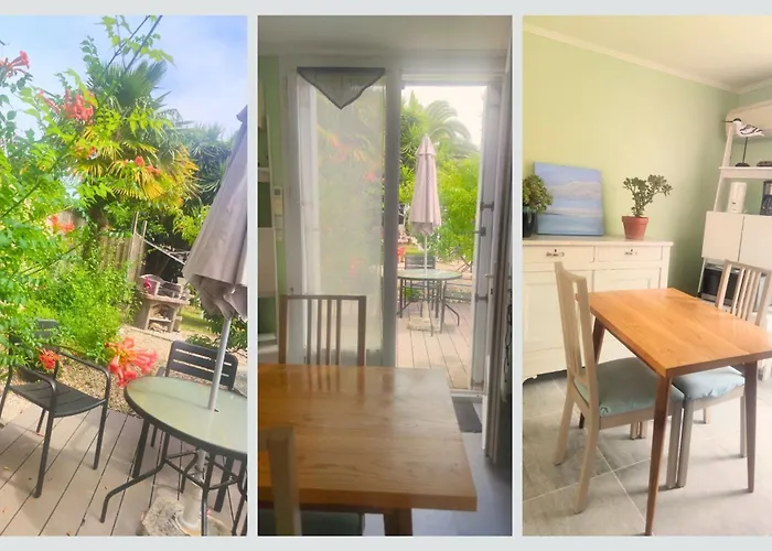 Cap Sur ,maisons Centre-ville Jardin Melange Art Fleurs * La Flotte