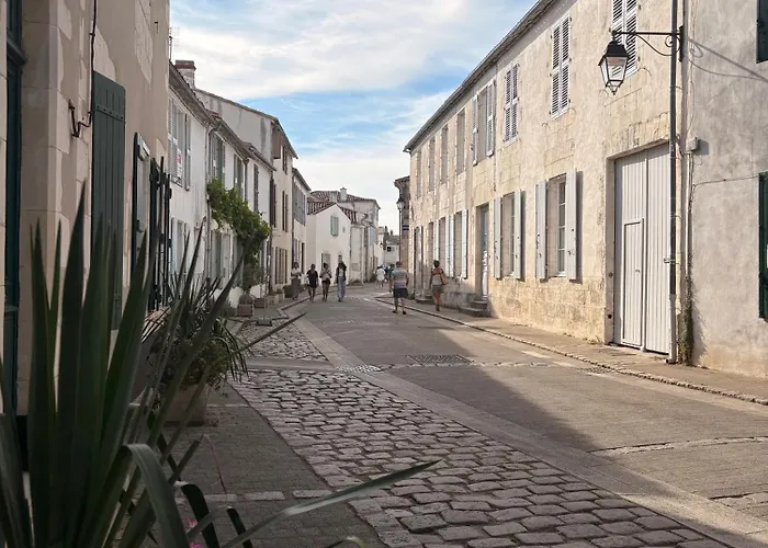 Cap Sur ,maisons Centre-ville Jardin Melange Art Fleurs * La Flotte